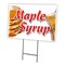 Signmission Maple Syrup Yard Sign & Stake outdoor plastic coroplast window, C-1824 Maple Syrup C-1824 Maple Syrup - alternate 1